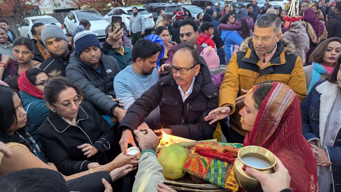 Arghya at the BAJCCA ghat during Chhath
